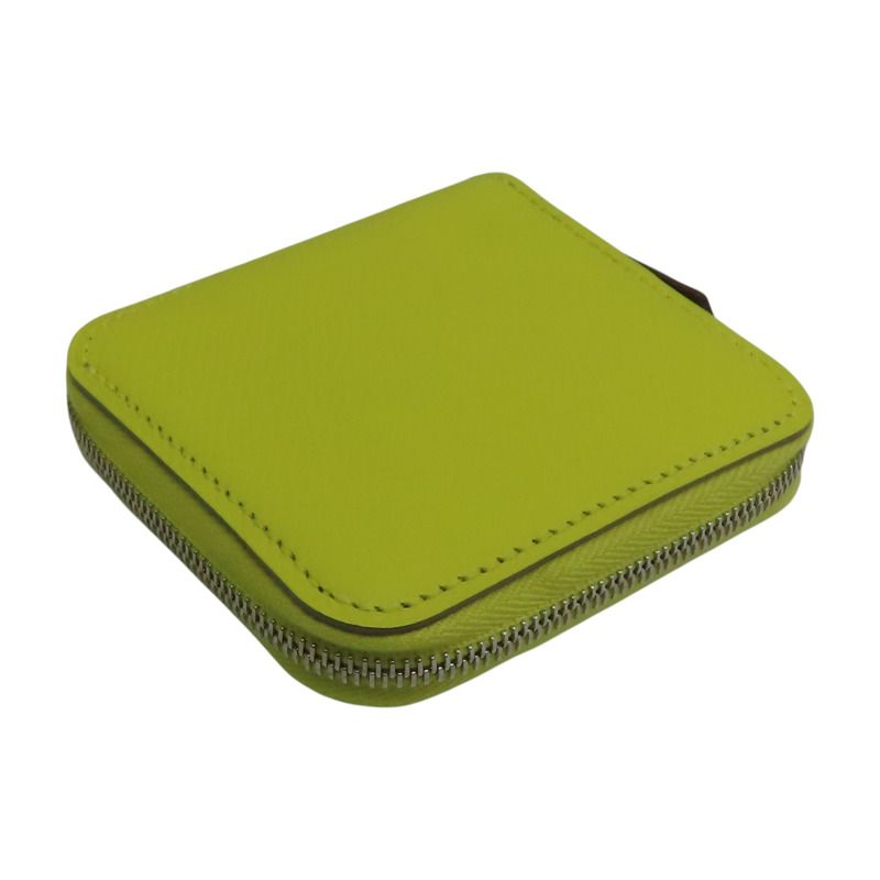 檸檬黃 Epsom牛皮 Azap coin case 零錢包 C刻【HERMES 愛馬仕】-2