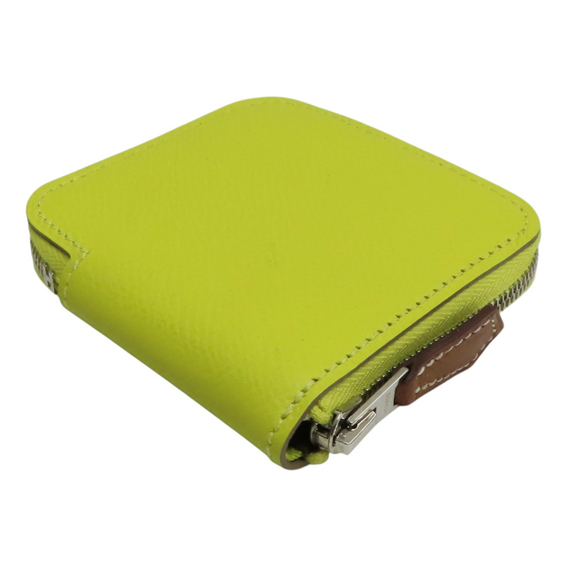 檸檬黃 Epsom牛皮 Azap coin case 零錢包 C刻【HERMES 愛馬仕】-3