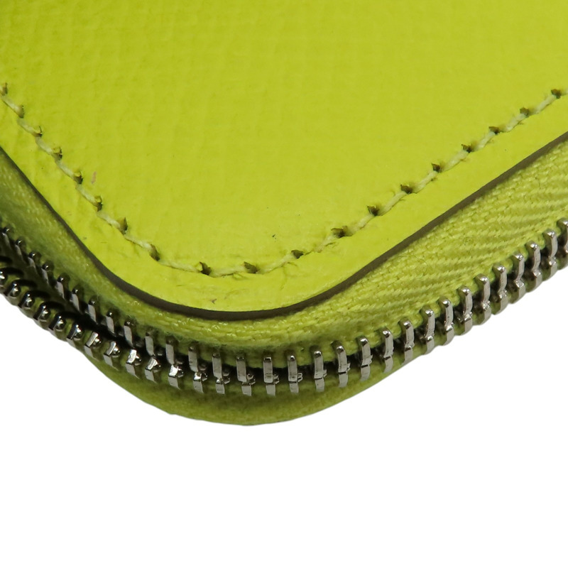 檸檬黃 Epsom牛皮 Azap coin case 零錢包 C刻【HERMES 愛馬仕】-8
