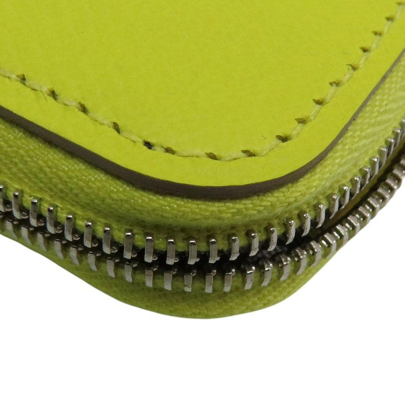 檸檬黃 Epsom牛皮 Azap coin case 零錢包 C刻【HERMES 愛馬仕】-10