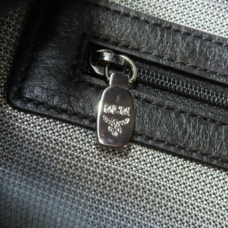 白色帆布 Visetos系列 Stark Bebe Boo 後背包【MCM】 MMK 4SVE38 WT001-17