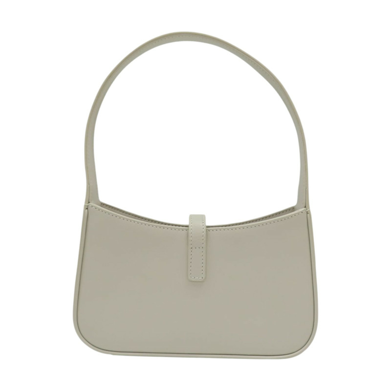 白色 牛皮 LE 5 A 7 Mini Hobo 手提包【SAINT LAURENT YSL 聖羅蘭】 710318-1