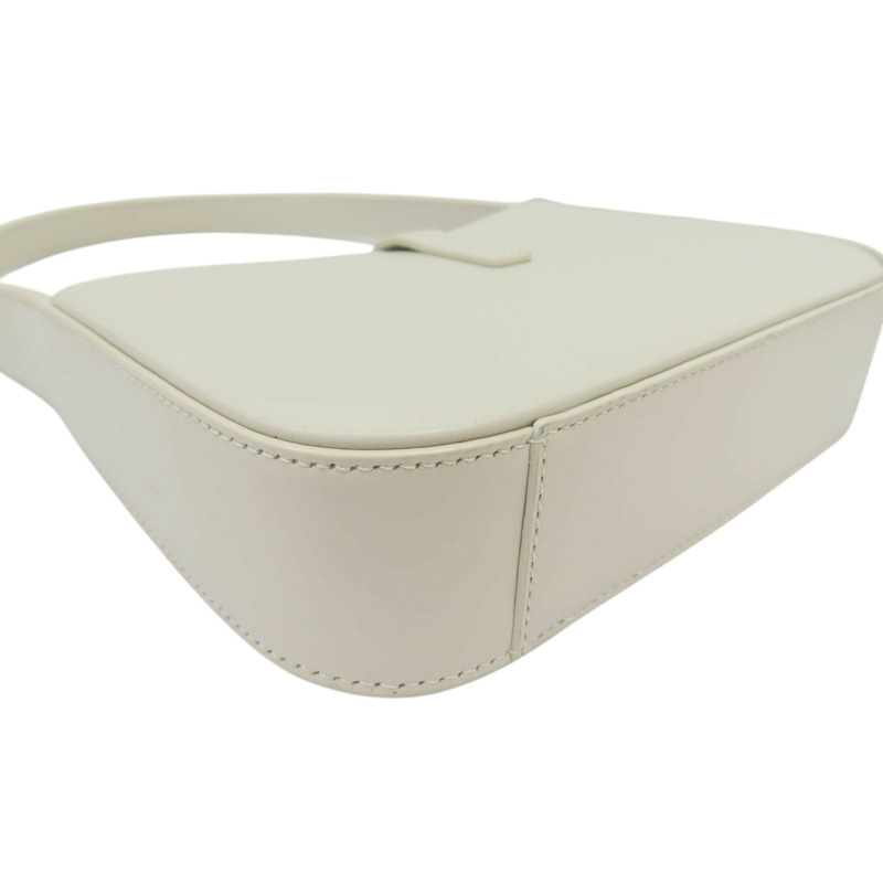 白色 牛皮 LE 5 A 7 Mini Hobo 手提包【SAINT LAURENT YSL 聖羅蘭】 710318-11