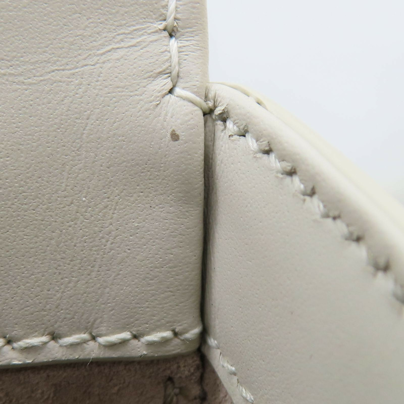 白色 牛皮 LE 5 A 7 Mini Hobo 手提包【SAINT LAURENT YSL 聖羅蘭】 710318-12