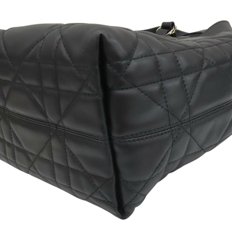 黑色 小牛皮 Toujours 小型直式托特包【Dior 迪奧】 M2835OSNW_M900-9