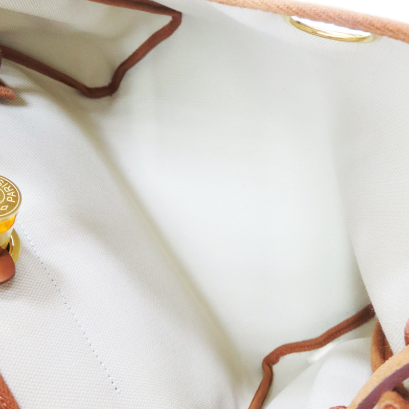 電光藍帆布 棕色牛皮 Herbag Zip 31 肩背包 B刻【HERMES 愛馬仕】-4