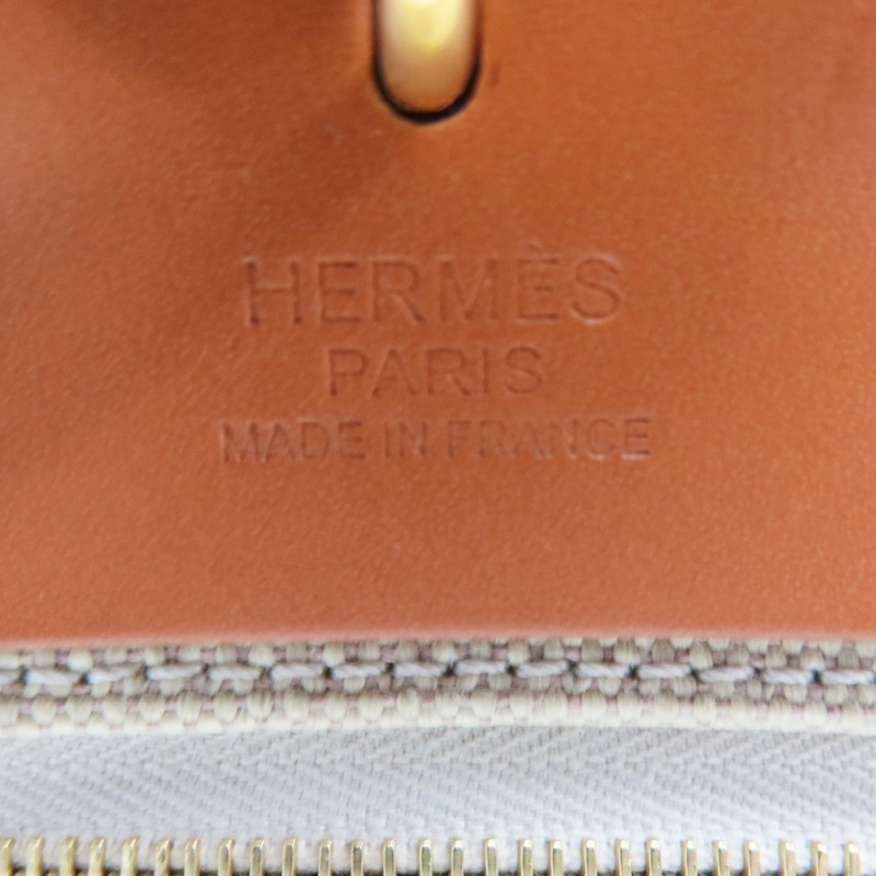 電光藍帆布 棕色牛皮 Herbag Zip 31 肩背包 B刻【HERMES 愛馬仕】-5