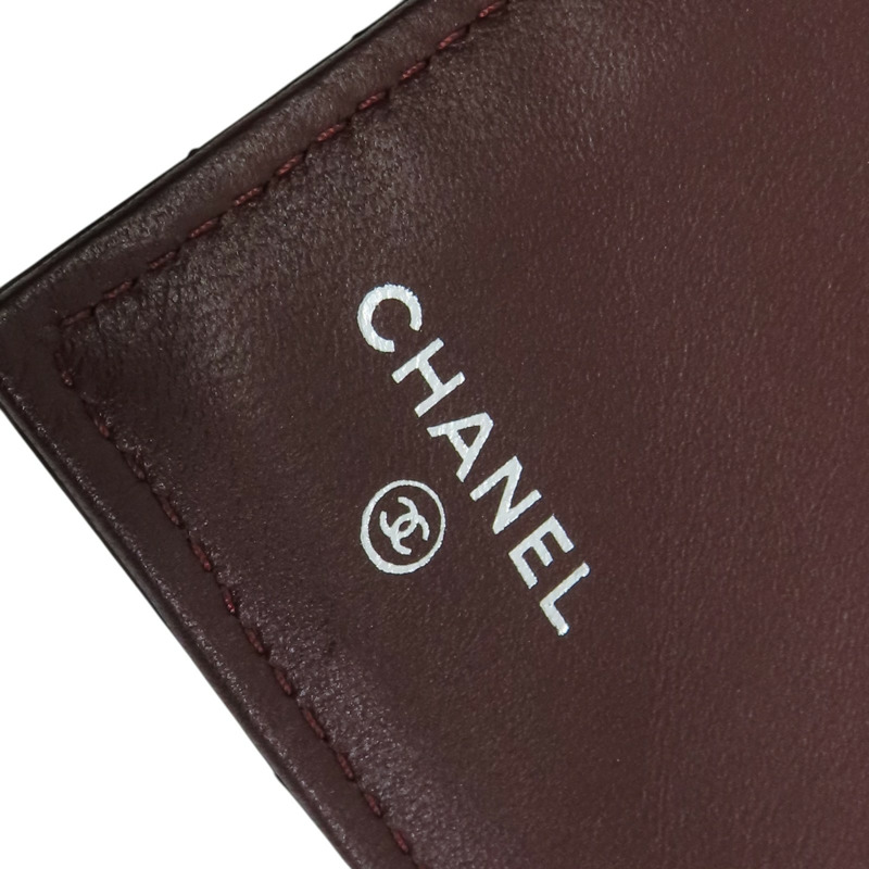 黑色 菱格紋 羊皮 Classic long wallet 銀扣 三折長夾 (無卡)【CHANEL 香奈兒】 AP0241-8