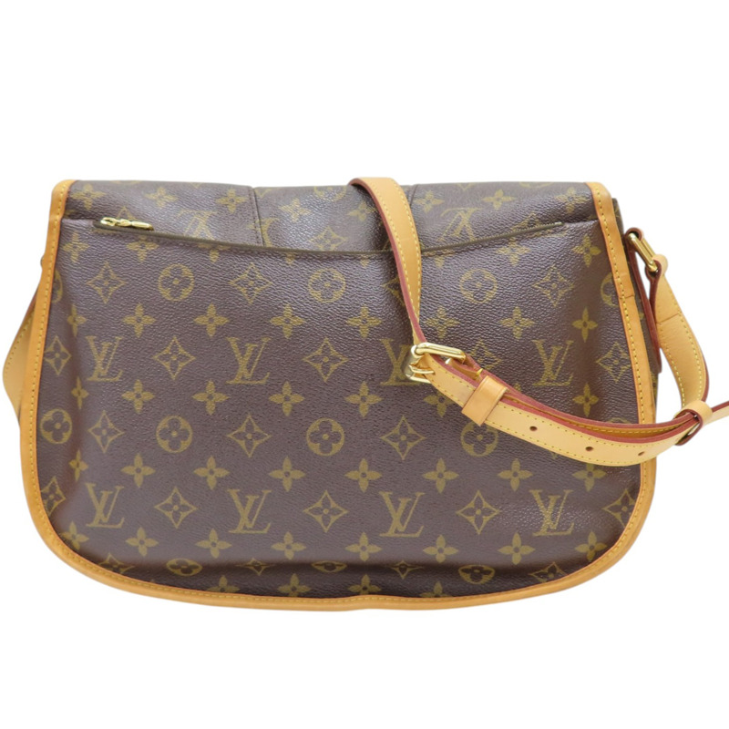 棕色 原花帆布 Menilmontant MM 肩背包【LOUIS VUITTON LV 路易威登】 M40473-1