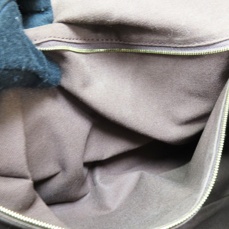 棕色 原花帆布 Menilmontant MM 肩背包【LOUIS VUITTON LV 路易威登】 M40473-6