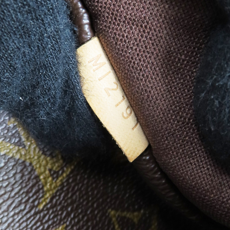 棕色 原花帆布 Menilmontant MM 肩背包【LOUIS VUITTON LV 路易威登】 M40473-9