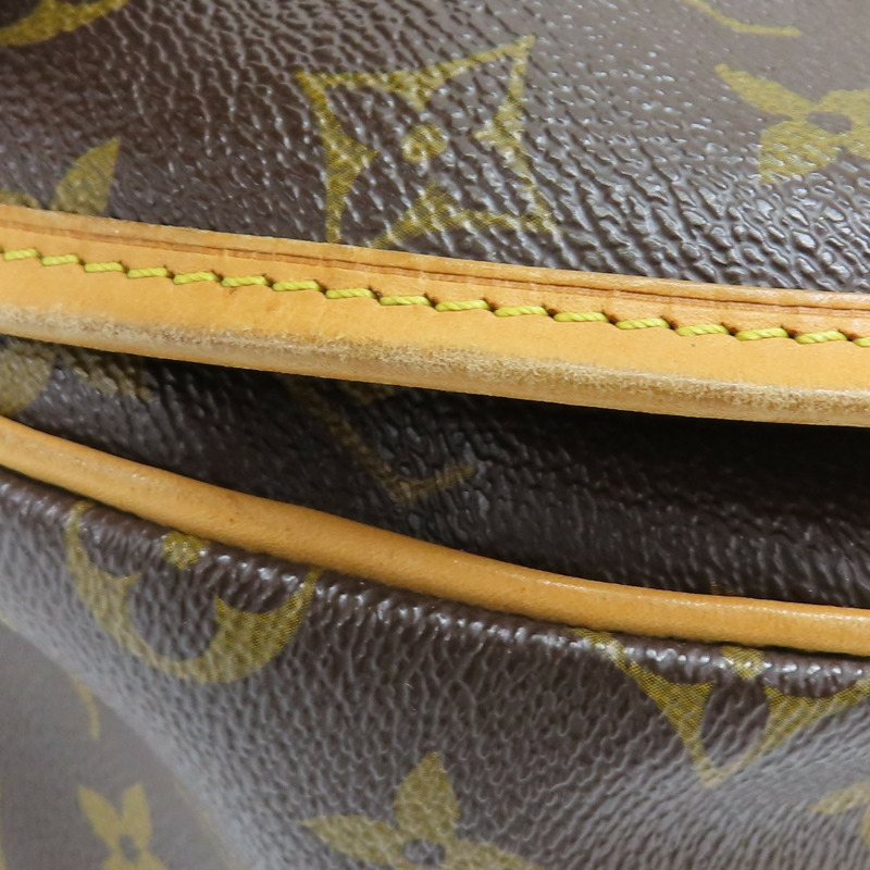 棕色 原花帆布 Menilmontant MM 肩背包【LOUIS VUITTON LV 路易威登】 M40473-12