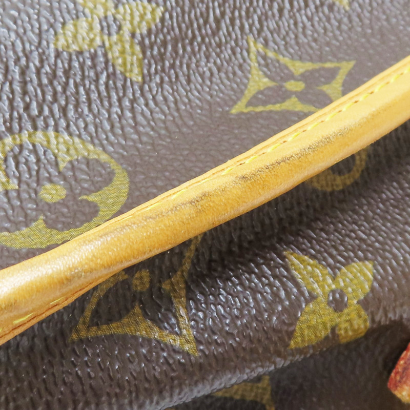 棕色 原花帆布 Menilmontant MM 肩背包【LOUIS VUITTON LV 路易威登】 M40473-15