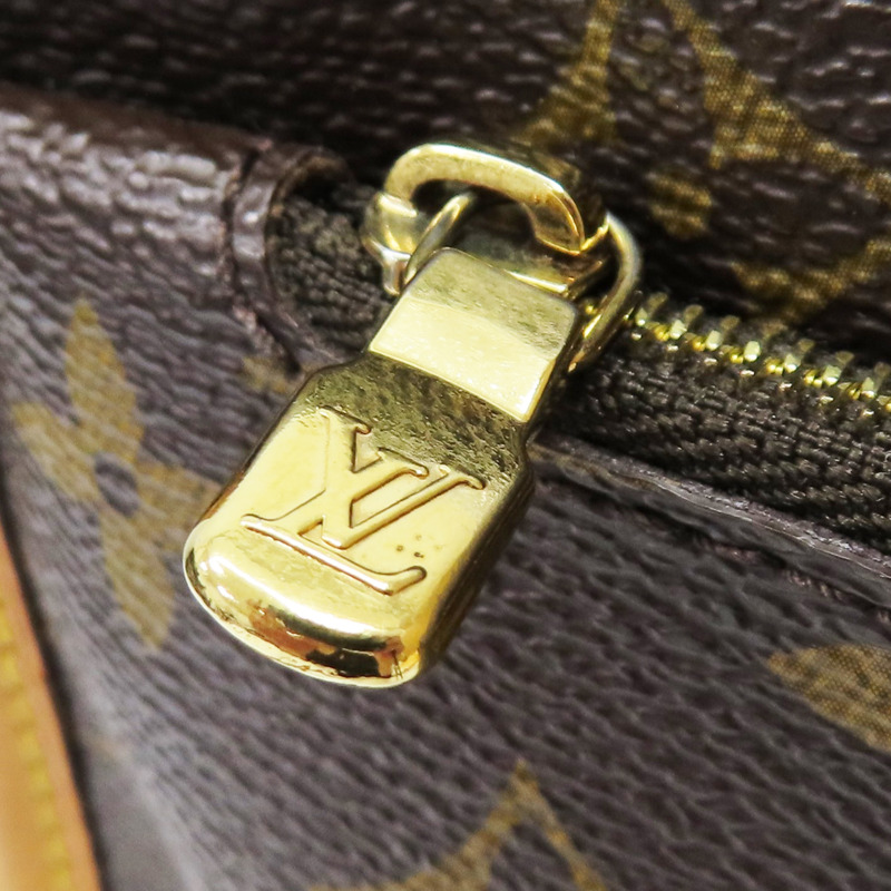 棕色 原花帆布 Menilmontant MM 肩背包【LOUIS VUITTON LV 路易威登】 M40473-17