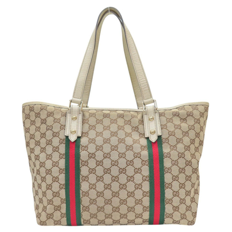 米色 帆布 托特包【GUCCI 古馳】 139260-1