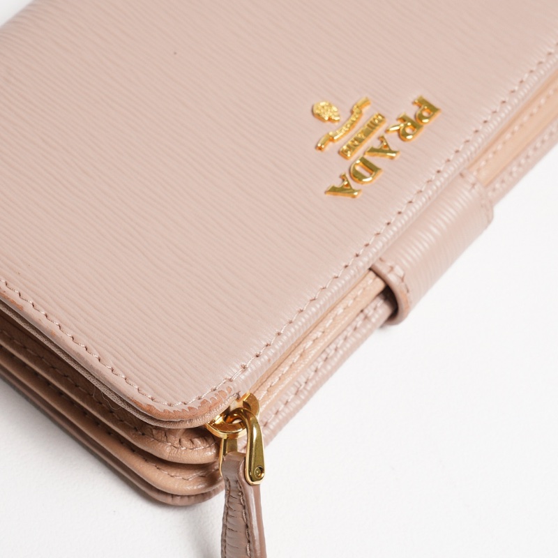 PRADA 帆布中夾錢包-5