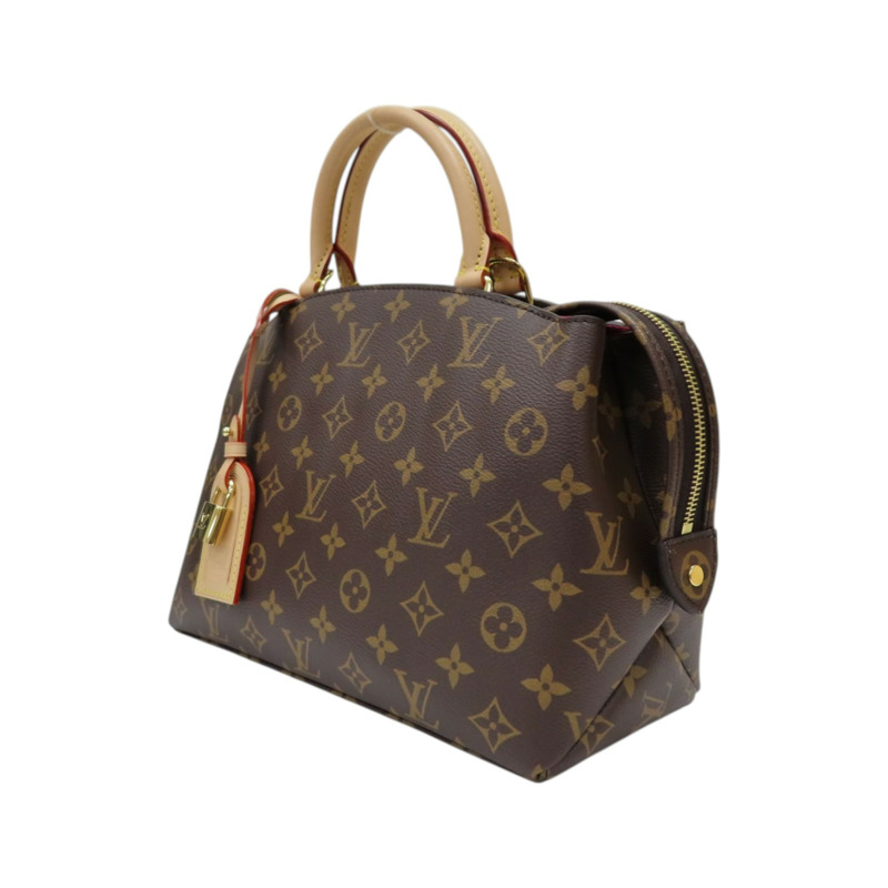 棕色 原花帆布 Petit Palais 兩用包 無背帶/鑰匙【LOUIS VUITTON LV 路易威登】 M45900-2