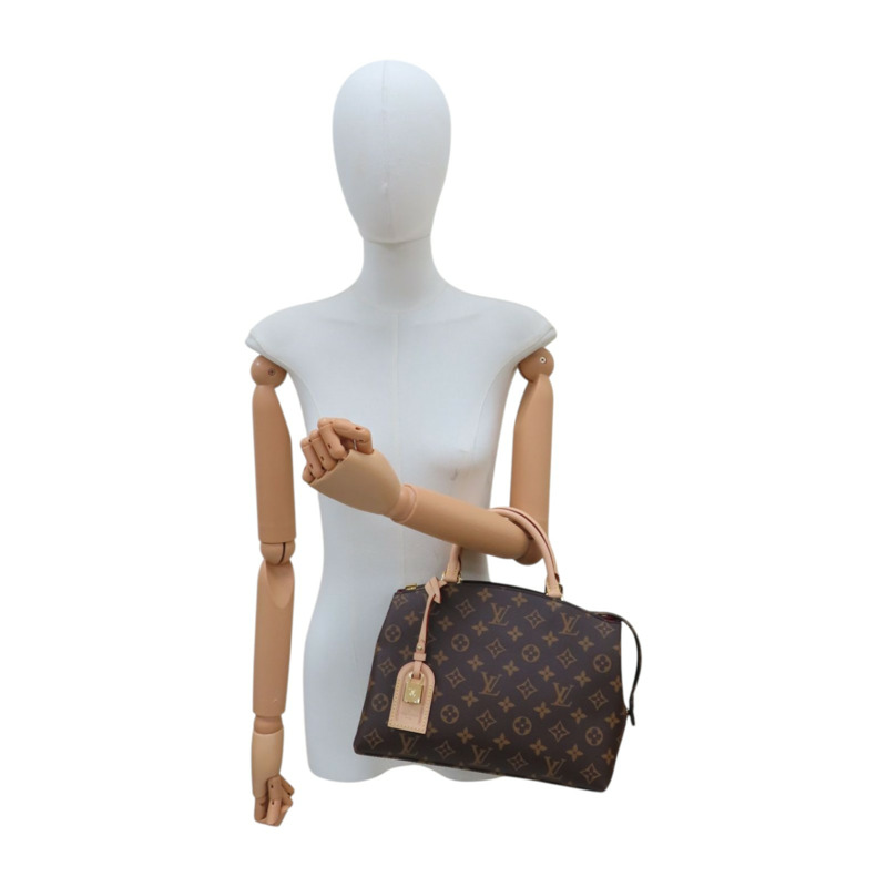 棕色 原花帆布 Petit Palais 兩用包 無背帶/鑰匙【LOUIS VUITTON LV 路易威登】 M45900-10