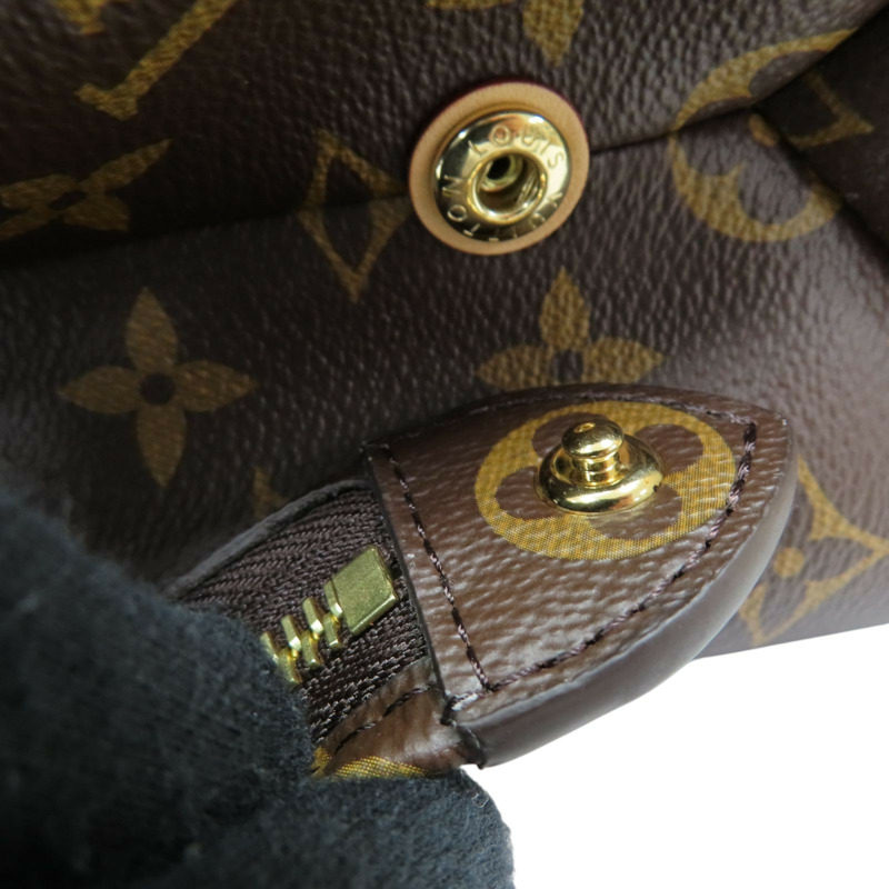 棕色 原花帆布 Petit Palais 兩用包 無背帶/鑰匙【LOUIS VUITTON LV 路易威登】 M45900-15