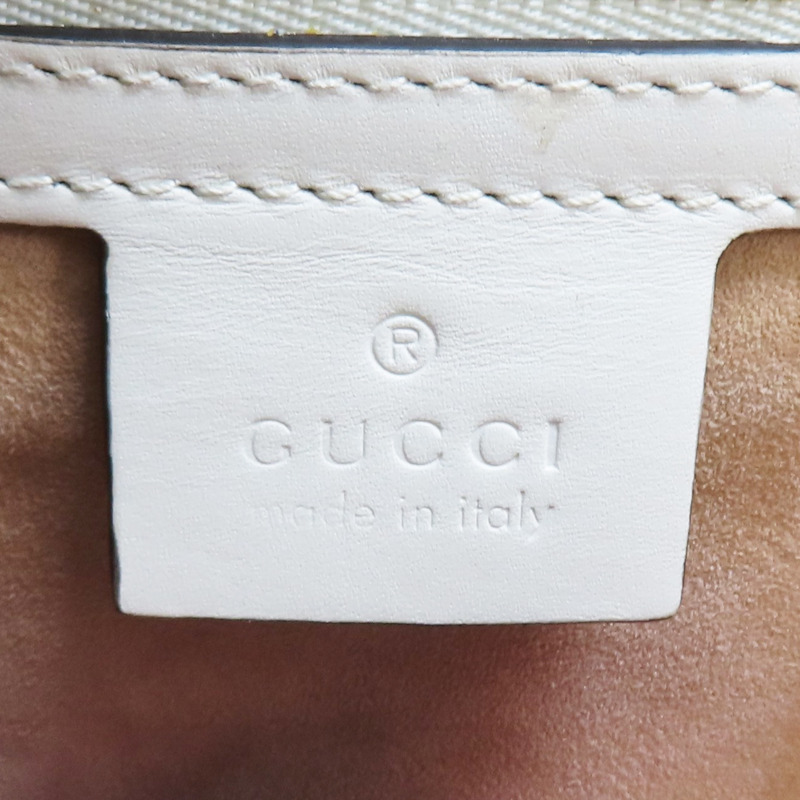 白色 牛皮 Sylvie 肩背包【GUCCI 古馳】 421882-8