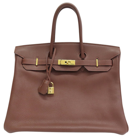 哈瓦那色 TOGO皮革 Birkin 35 柏金包 手提包 口J刻 金扣【HERMES 愛馬仕】