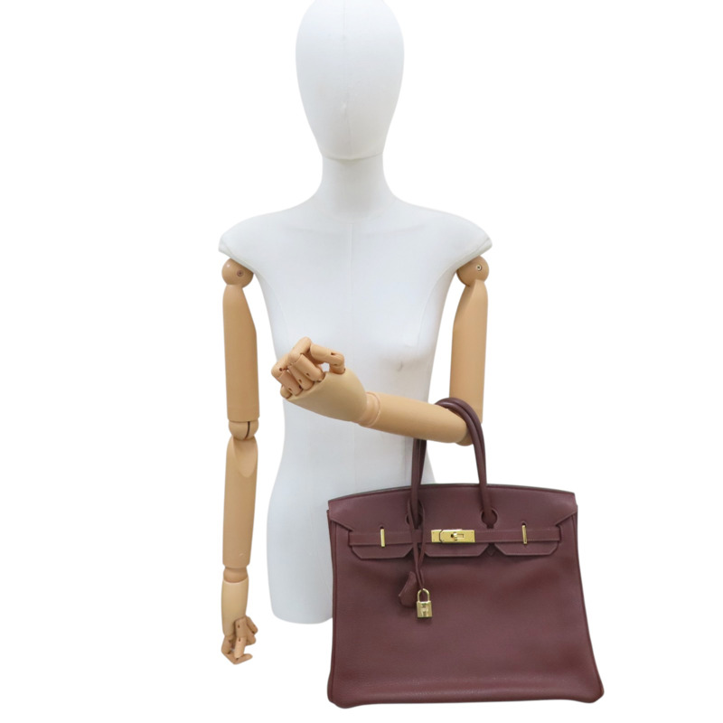 哈瓦那色 TOGO皮革 Birkin 35 柏金包 手提包 口J刻 金扣【HERMES 愛馬仕】-9