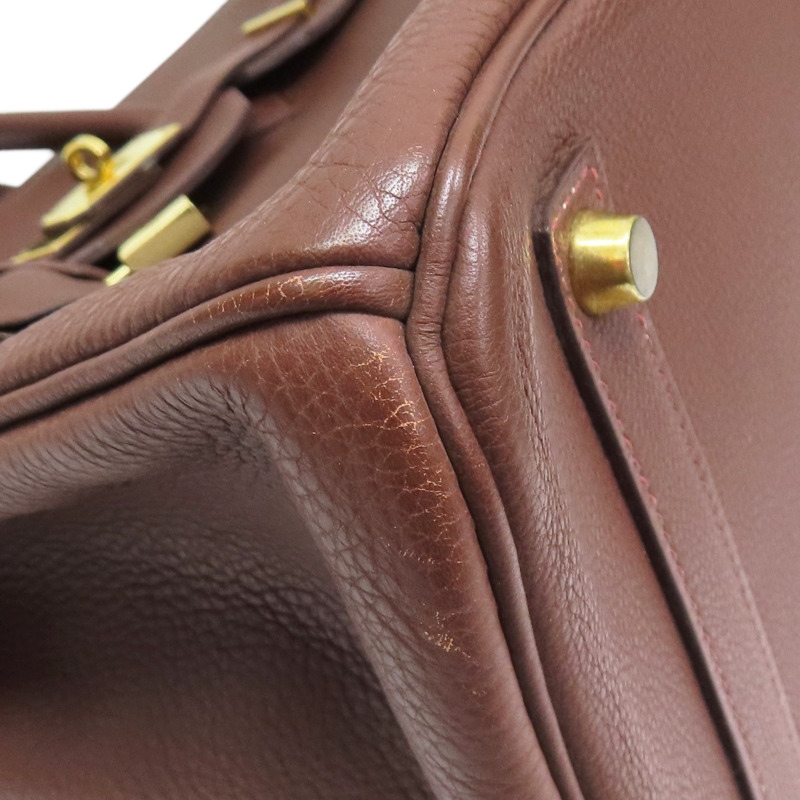 哈瓦那色 TOGO皮革 Birkin 35 柏金包 手提包 口J刻 金扣【HERMES 愛馬仕】-10
