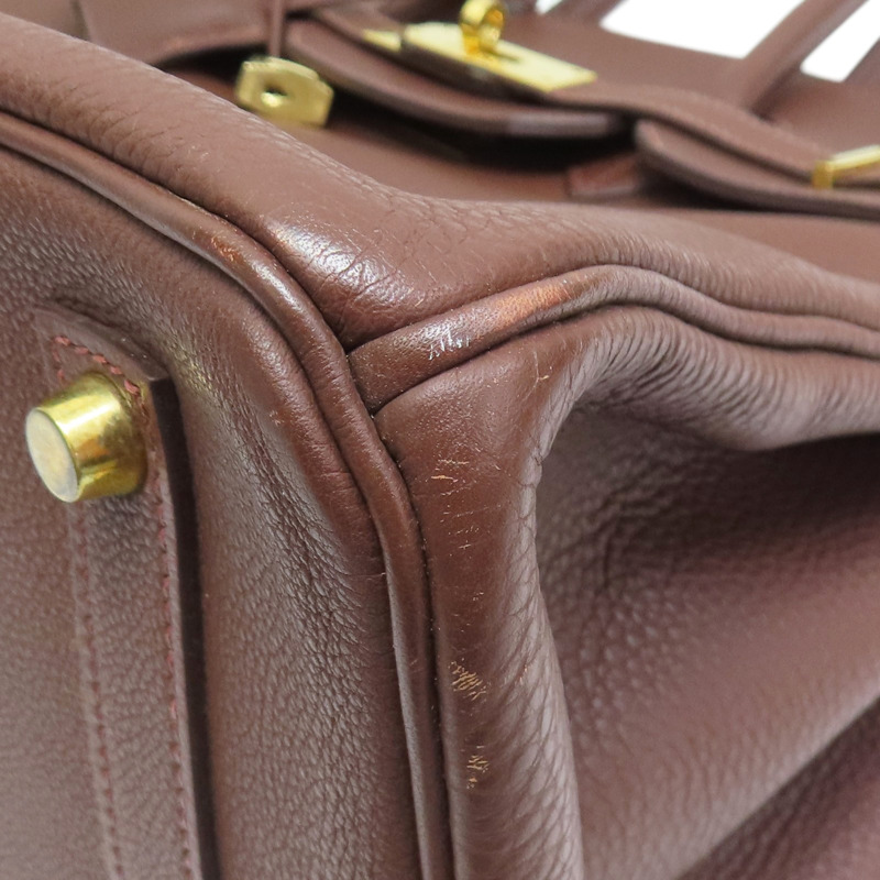 哈瓦那色 TOGO皮革 Birkin 35 柏金包 手提包 口J刻 金扣【HERMES 愛馬仕】-11