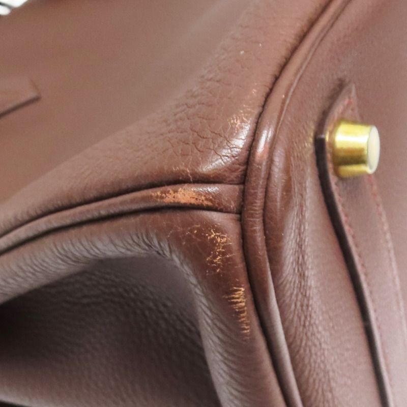 哈瓦那色 TOGO皮革 Birkin 35 柏金包 手提包 口J刻 金扣【HERMES 愛馬仕】-12