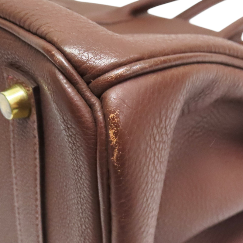 哈瓦那色 TOGO皮革 Birkin 35 柏金包 手提包 口J刻 金扣【HERMES 愛馬仕】-13