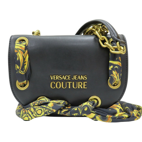黑色 牛皮 Versace Jeans Thelma 單肩包【VERSACE 凡賽斯】 71VA4BA9