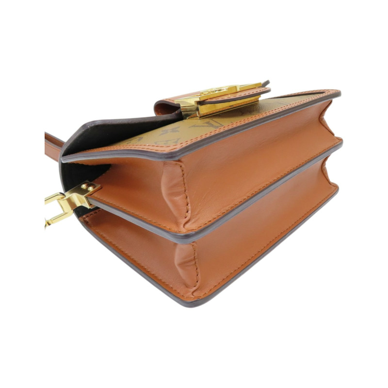 棕色 原花帆布 Dauphine mini 肩背包【LOUIS VUITTON LV 路易威登】 M45959-11