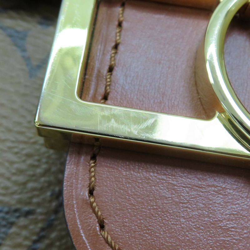 棕色 原花帆布 Dauphine mini 肩背包【LOUIS VUITTON LV 路易威登】 M45959-13