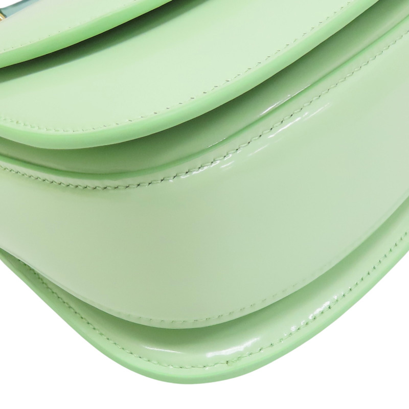 綠色 亮面牛皮 肩背包【GUCCI 古馳】 827750-9