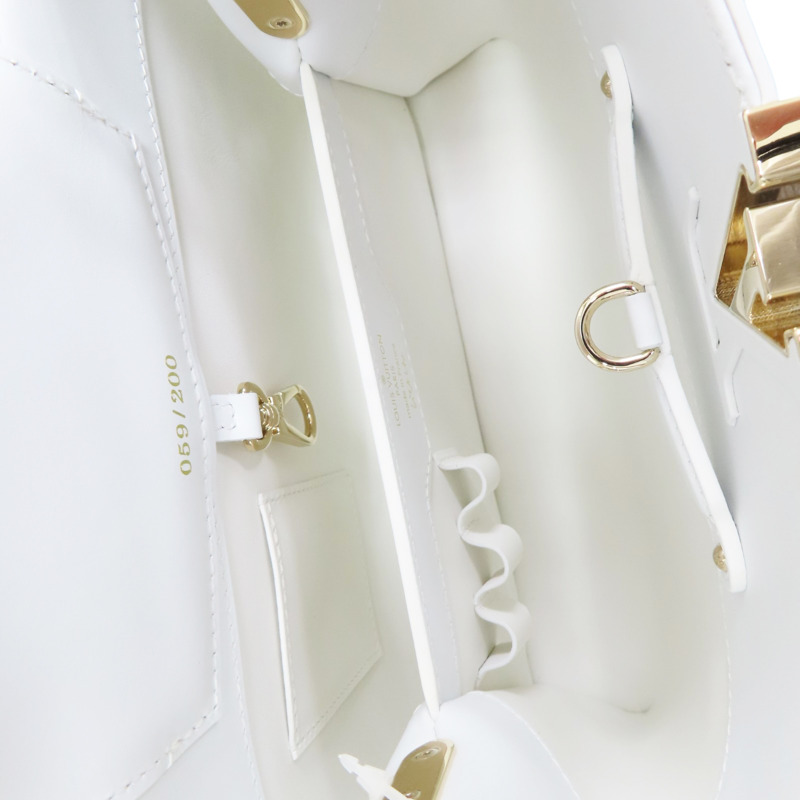 白/粉/藍色 牛皮 Capucines BB 肩背包【LOUIS VUITTON LV 路易威登】 M23845-4