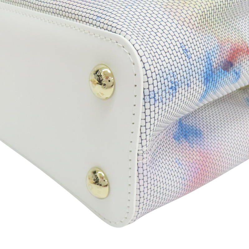 白/粉/藍色 牛皮 Capucines BB 肩背包【LOUIS VUITTON LV 路易威登】 M23845-9