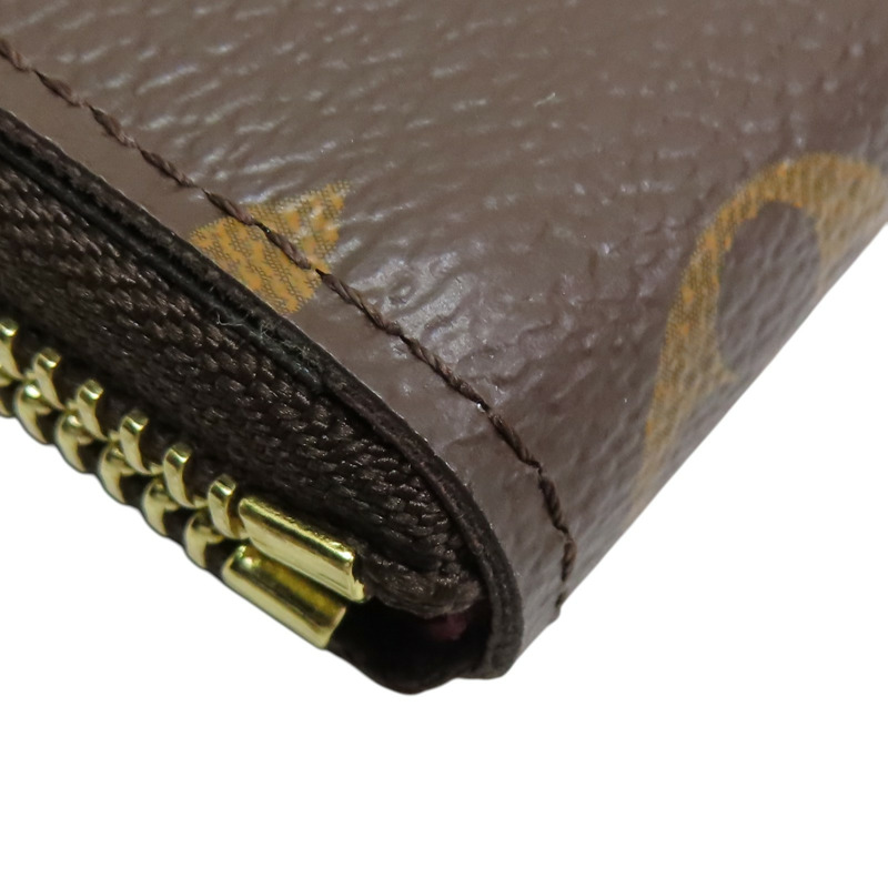 棕色 原花帆布 拉鍊長夾 M60742【LOUIS VUITTON LV 路易威登】 M60742-11