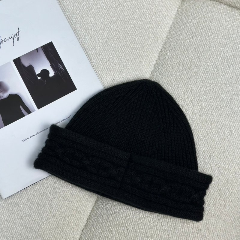 HERMES Heaven twist beanie針織毛帽 - M 黑-1
