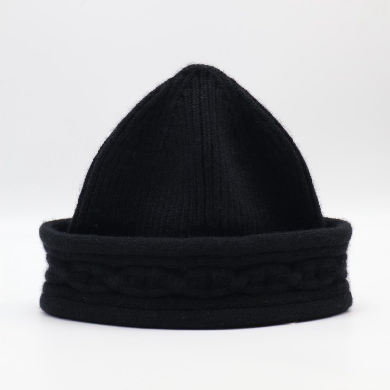 HERMES Heaven twist beanie針織毛帽 - M 黑-0