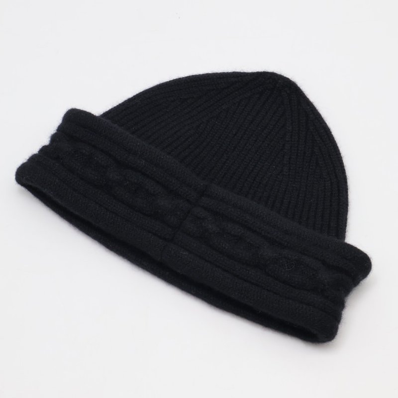 HERMES Heaven twist beanie針織毛帽 - M 黑-1