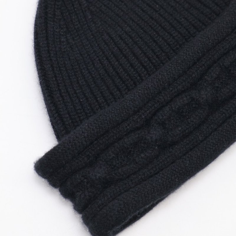 HERMES Heaven twist beanie針織毛帽 - M 黑-5