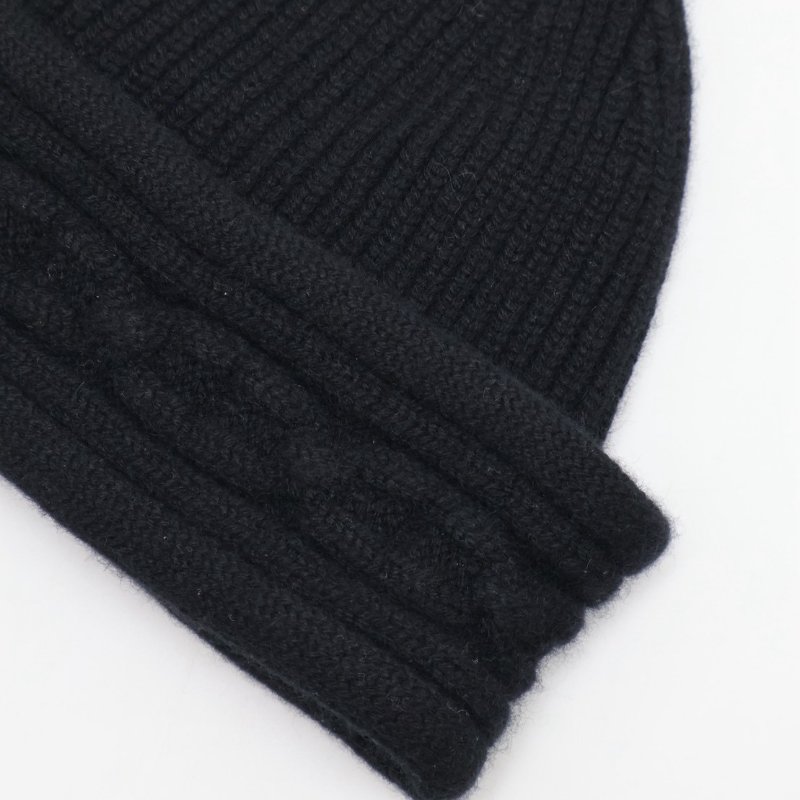 HERMES Heaven twist beanie針織毛帽 - M 黑-6