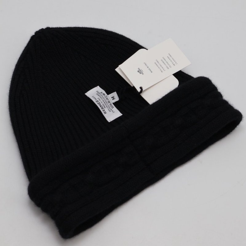HERMES Heaven twist beanie針織毛帽 - M 黑-7