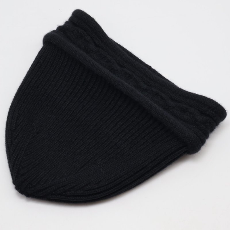 HERMES Heaven twist beanie針織毛帽 - M 黑-9