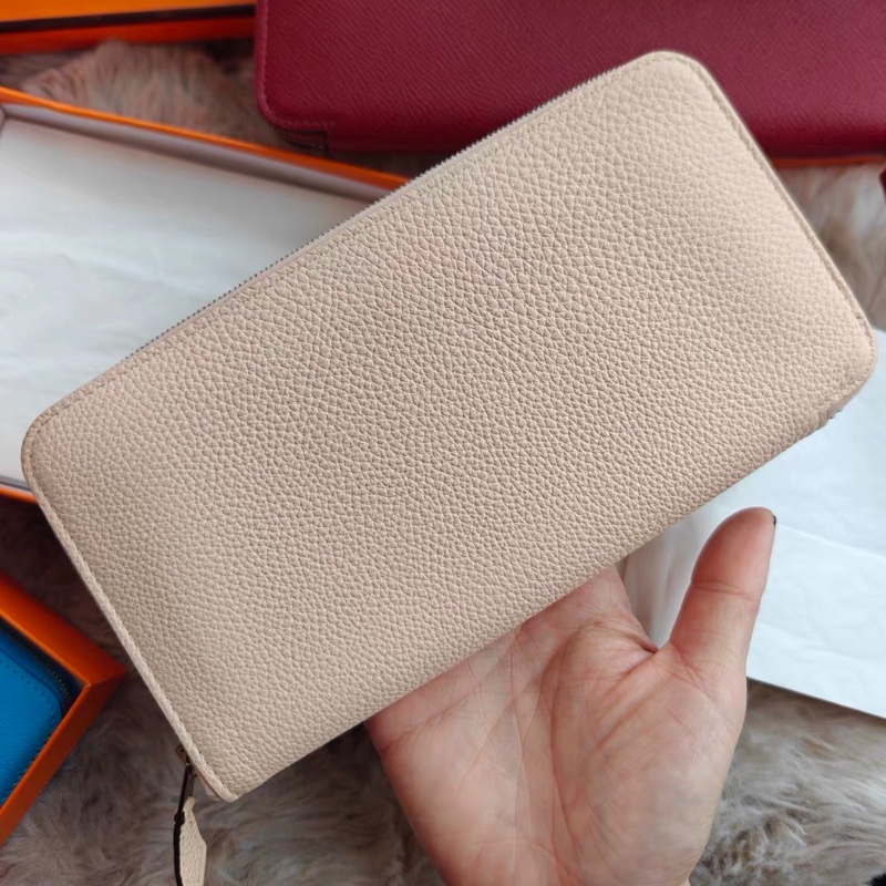 【近新閒置品】Hermes長款錢包愛馬仕Azap P1薔薇粉長款錢包長夾護照X刻-0