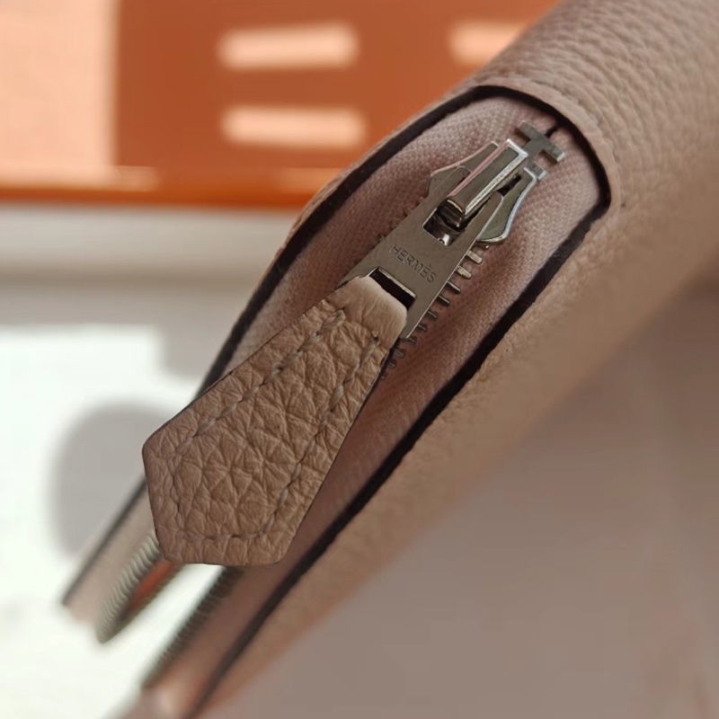 【近新閒置品】Hermes長款錢包愛馬仕Azap P1薔薇粉長款錢包長夾護照X刻-2