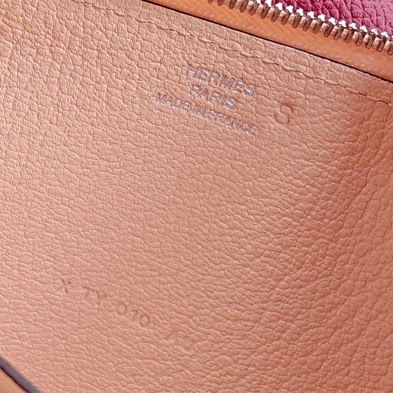 【近新閒置品】Hermes長款錢包愛馬仕Azap P1薔薇粉長款錢包長夾護照X刻-9