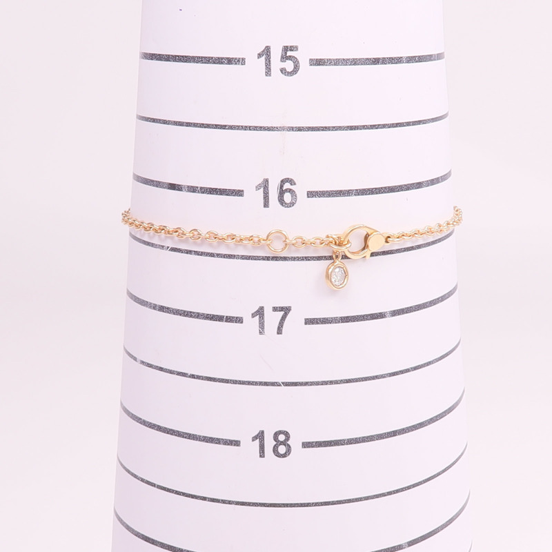 HERMES 18K玫瑰金Finesse Bracelet鑽石手鏈-10