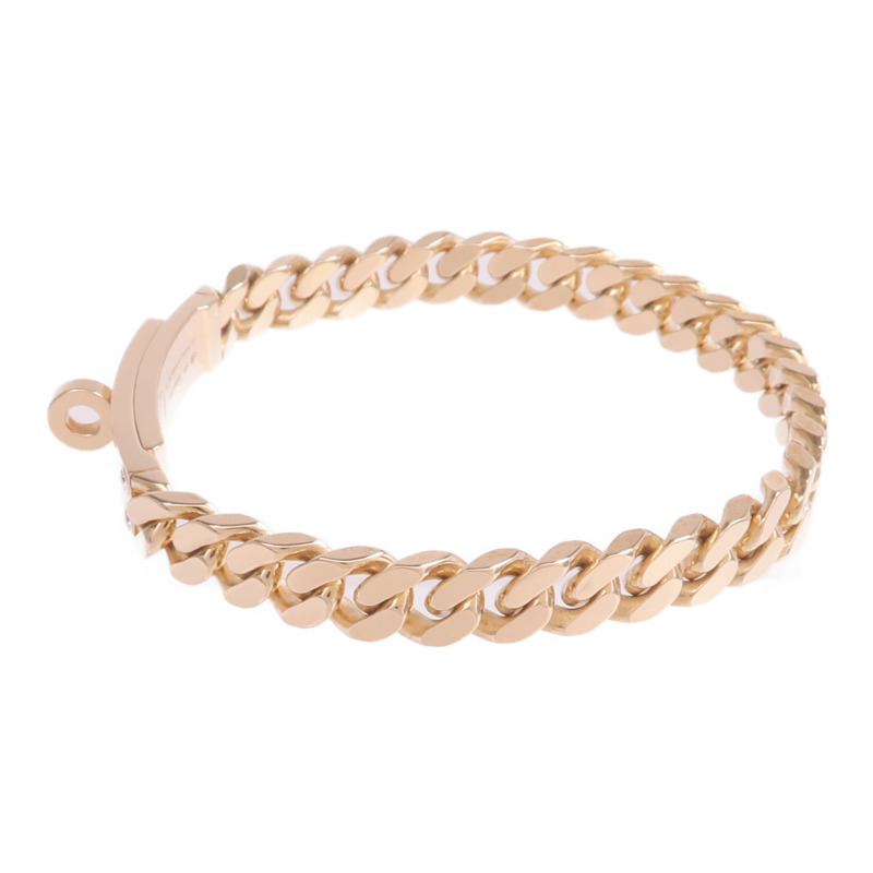 HERMES 18K玫瑰金Kelly Gourmette Bracelet鑽石手鏈-1