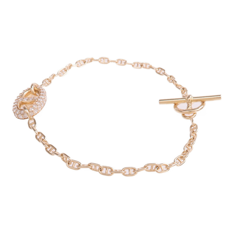 HERMES 18K玫瑰金Farandole Bracelet鑽石手鏈-1